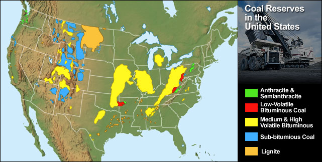 Coal Reserves in the United States